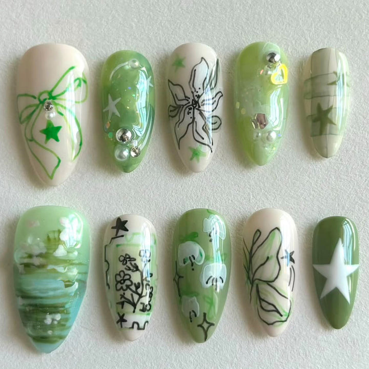 Thematic Artisan Press-On Nail Set Kalsten