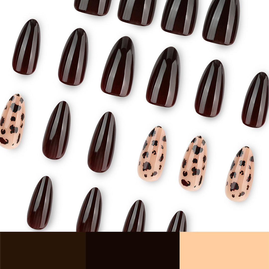 Artful Nail Extensions with Elegant Animal Design Kalsten