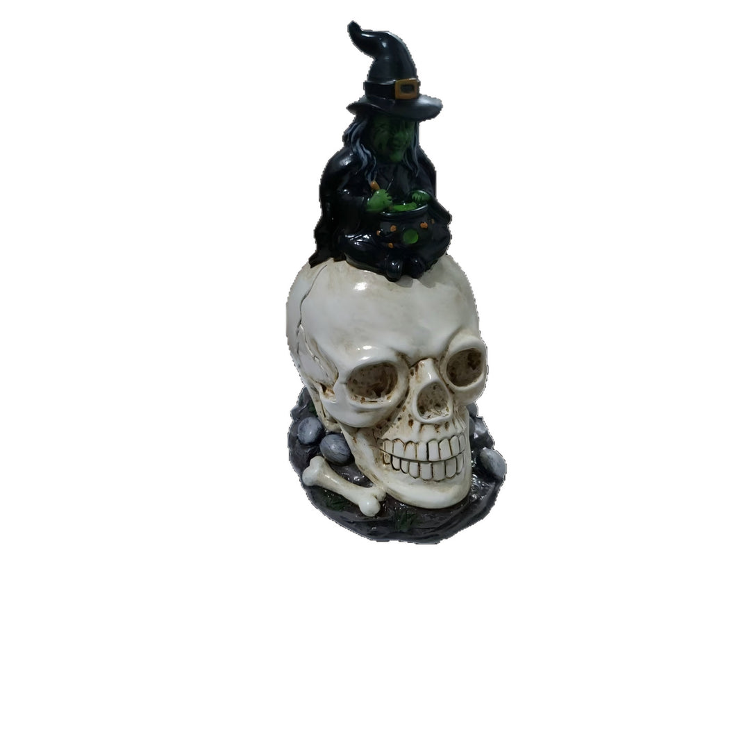 Creepy Witch Head Statue Kalsten