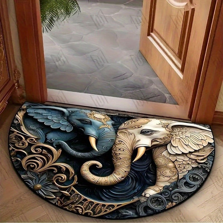 Artistic Tree-Themed Decorative Door Mat