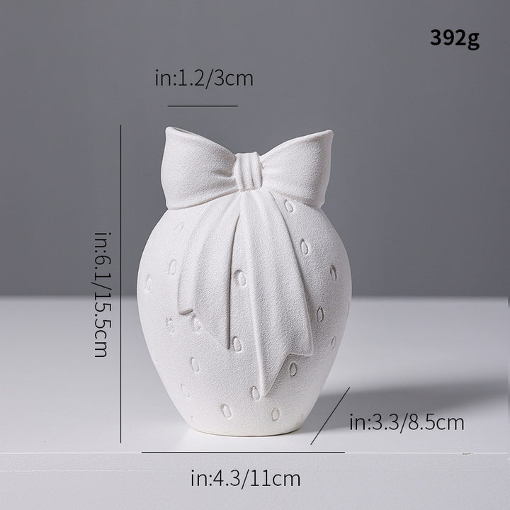 Nordic Knit-Top Ceramic Vase