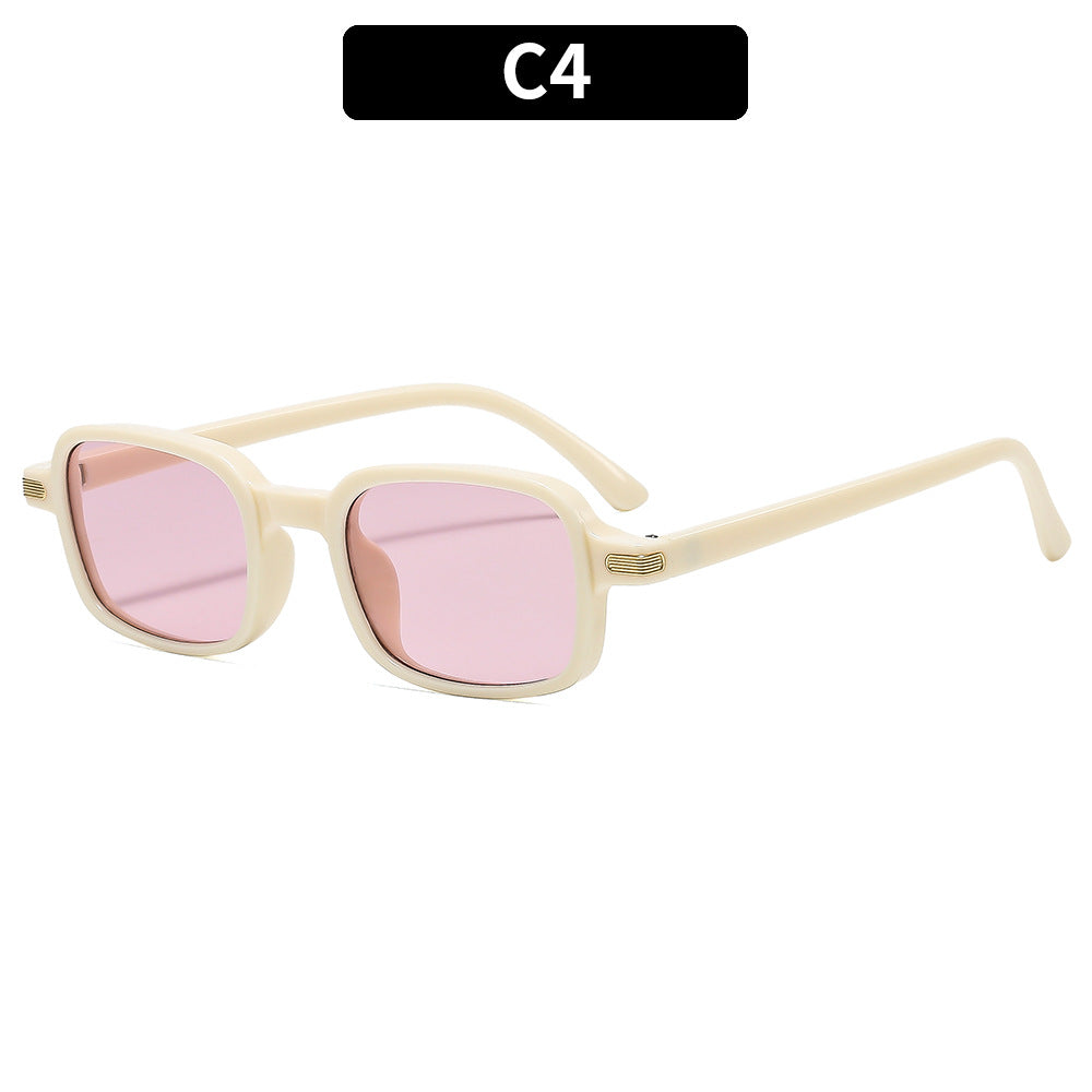 Retro-Inspired Square Frame Sunglasses Vintage Look
