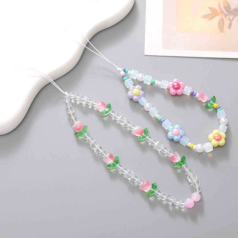 Floral Beaded Eyewear Holder Kalsten