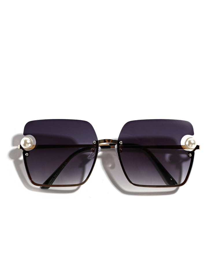 Women's square sunglasses with elegant transparent frame Kalsten