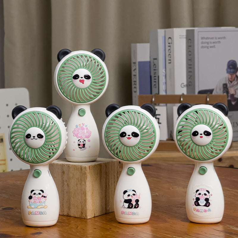 Ladies portable mini hand fan with panda design Kalsten