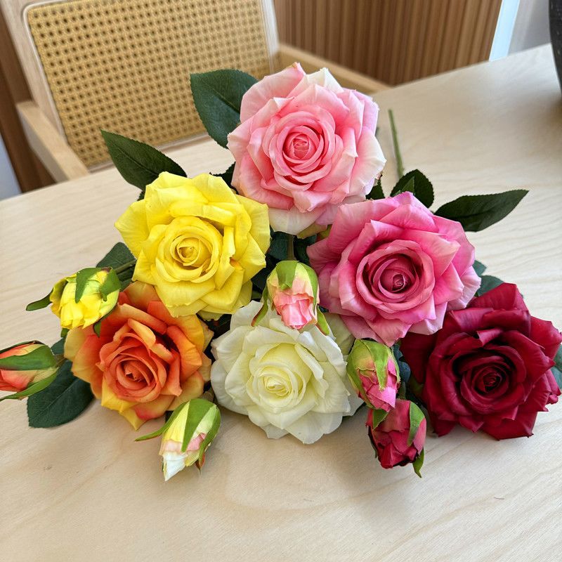 Realistic Artificial Rose Floral Arrangement