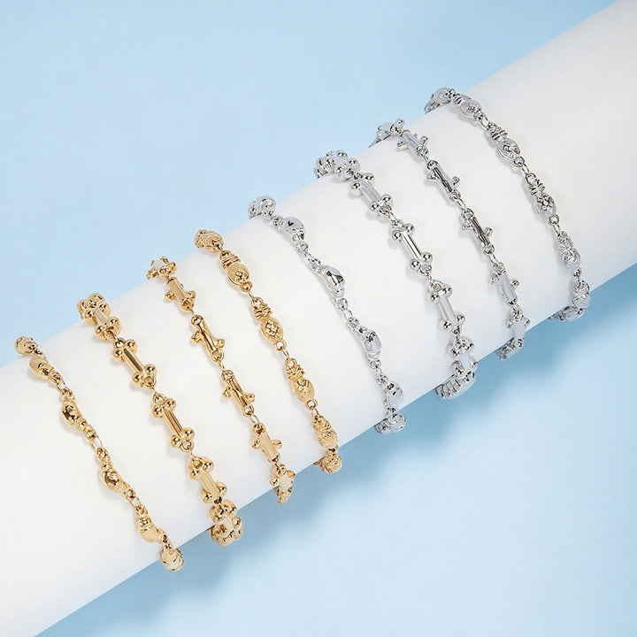 Intricate Textured Chain Bracelet Kalsten