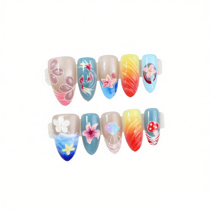 Artistic Coastal Nail Design Kalsten