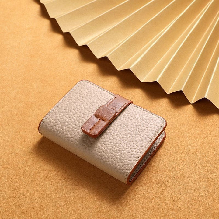 Textured Leather Cardholder Wallet Kalsten