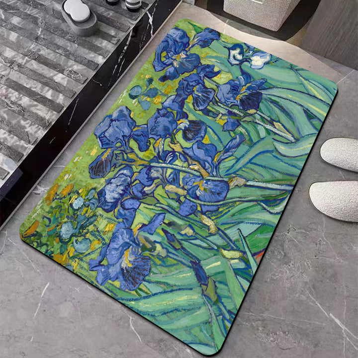 Artistic Ocean Scene Bath Mat