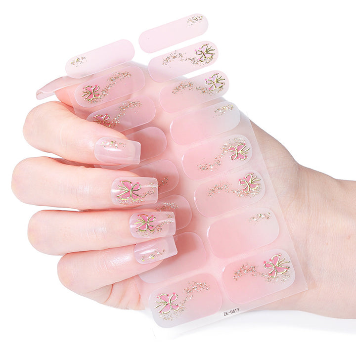 Holiday-Themed Snowman Nail Wraps