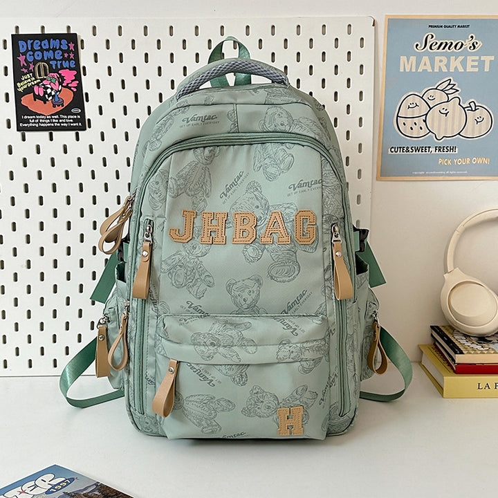 Playful Graphic-Printed Backpack