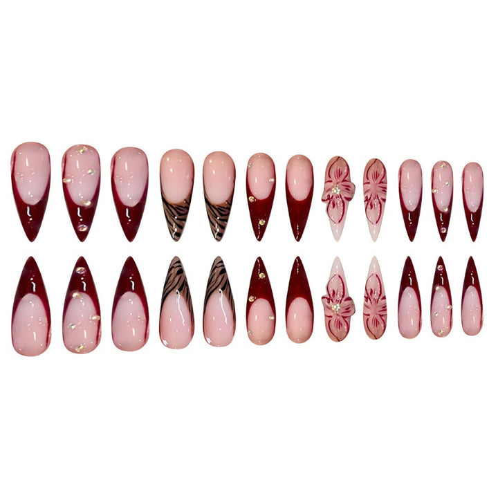 Premium Abstract Nail Art Extensions Kalsten