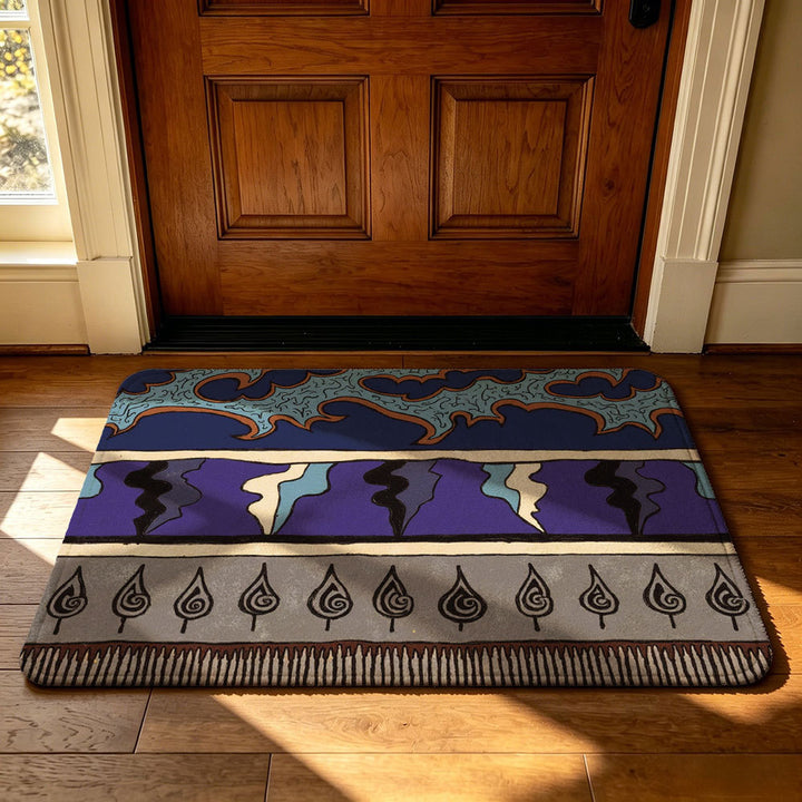Artistic Geometric Welcome Mat