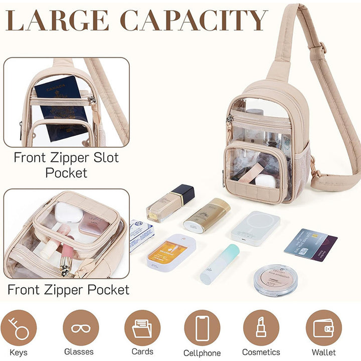 Multifunctional Transparent Sling Bag Kalsten