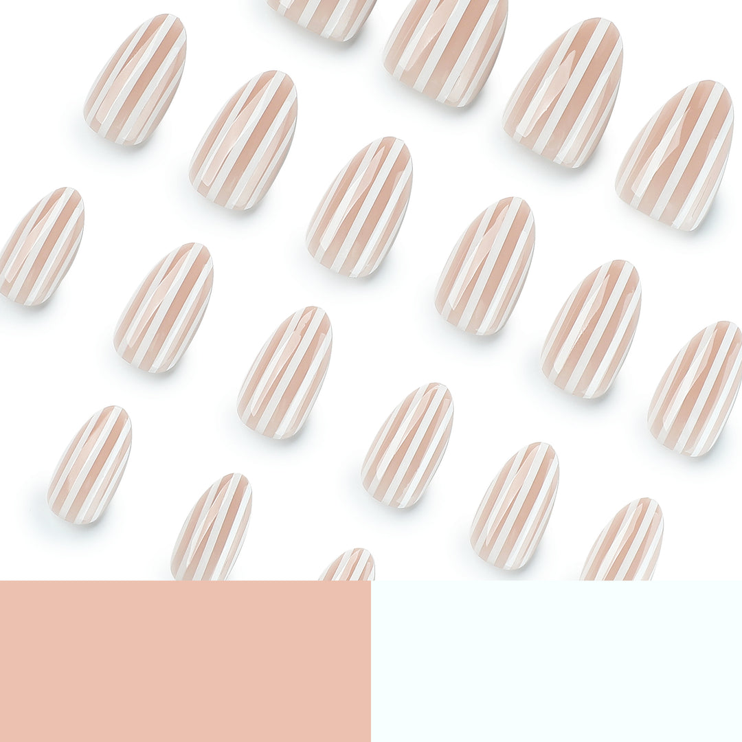 Stylish nail art with elegant stripe patterns Kalsten