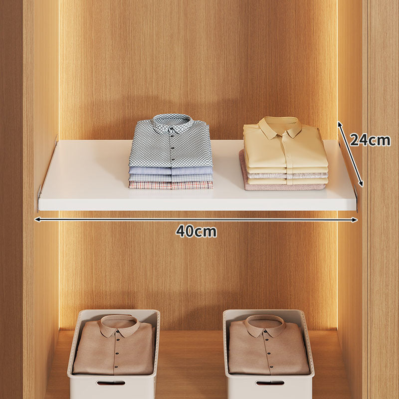 Expandable Hinged Closet Shelf Board