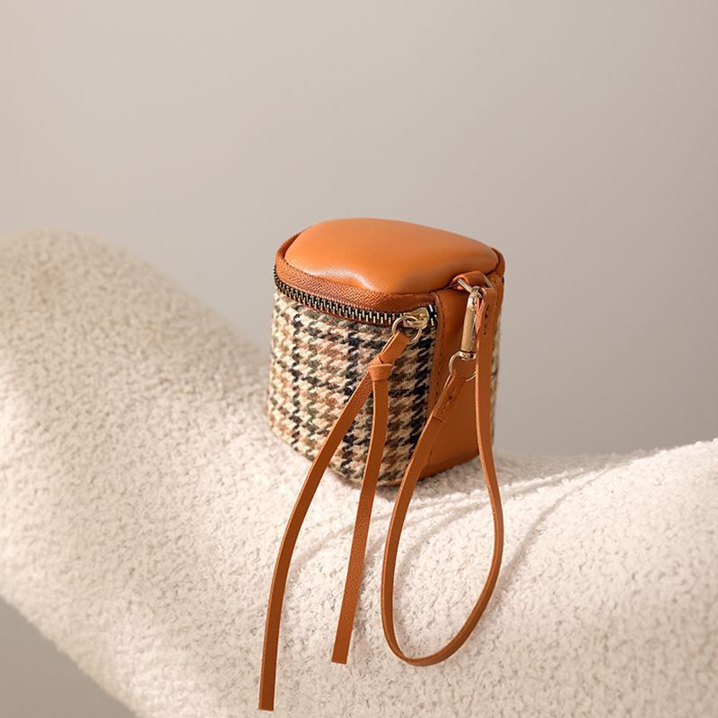 Textured Leather Mini Cosmetic Bag Kalsten