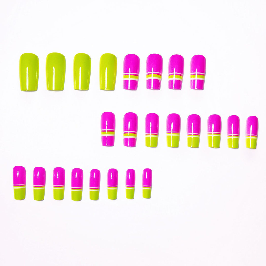 Abstract Color Block Nail Art Kalsten