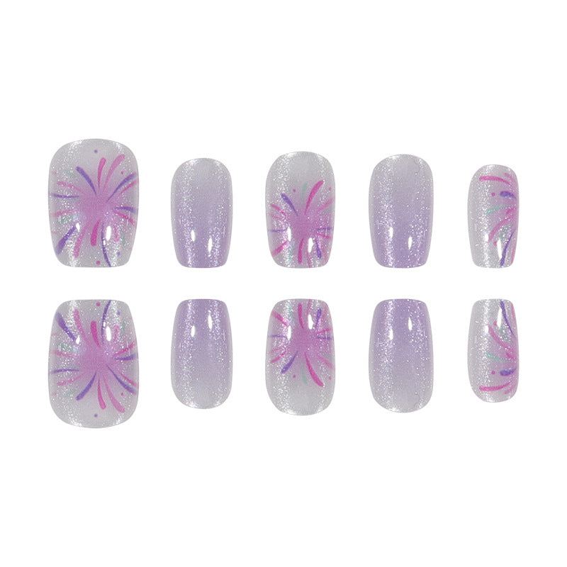 Floral Long Stiletto Press-On Nails Kalsten