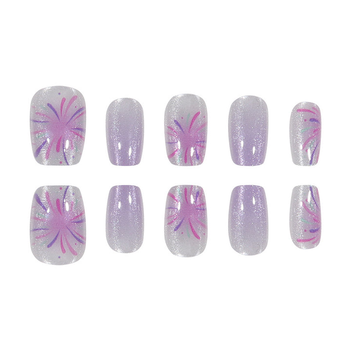 Floral Long Stiletto Press-On Nails Kalsten