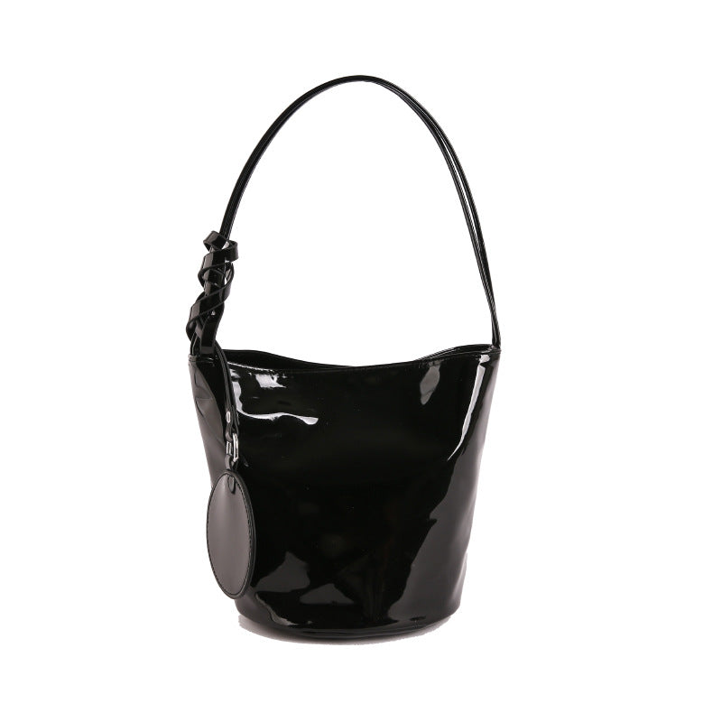 WoChic Patent Leather Bucket Bag Kalsten