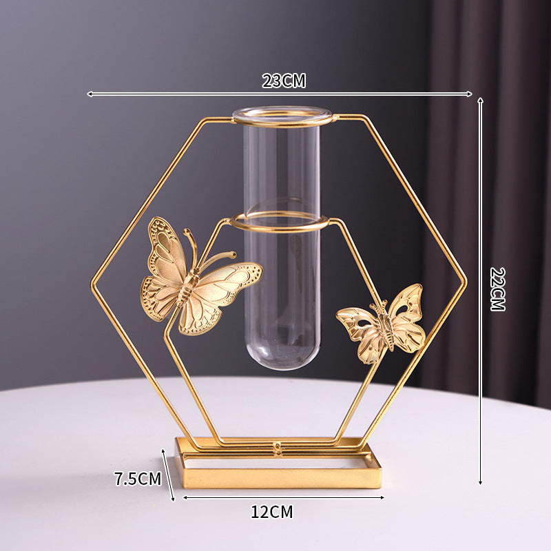 Decorative Butterfly Glass Test Tube Vase Holder