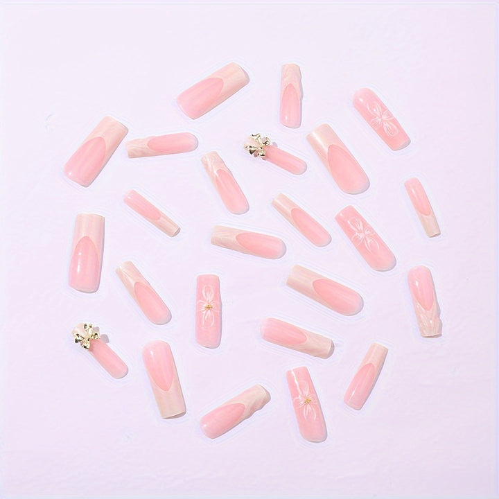 Artificial nail set with floral details Kalsten