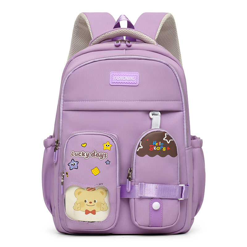 Cute Illustrated Student Backpack