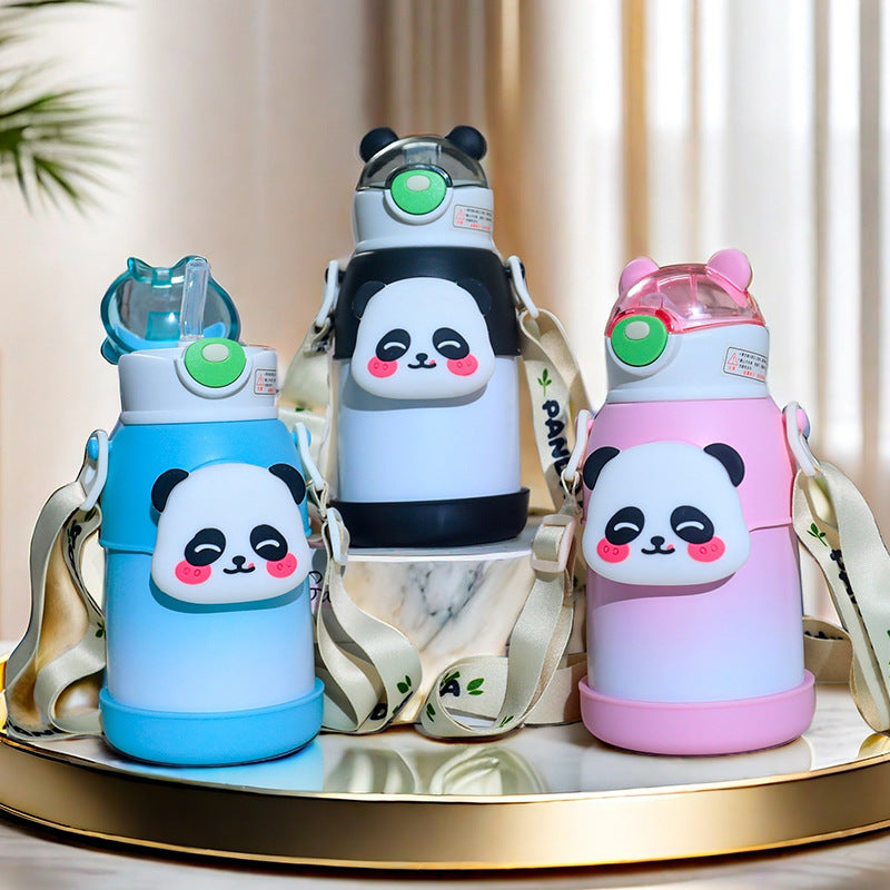 Ladies Insulated Water Bottle with Colorful Rabbit Design Kalsten