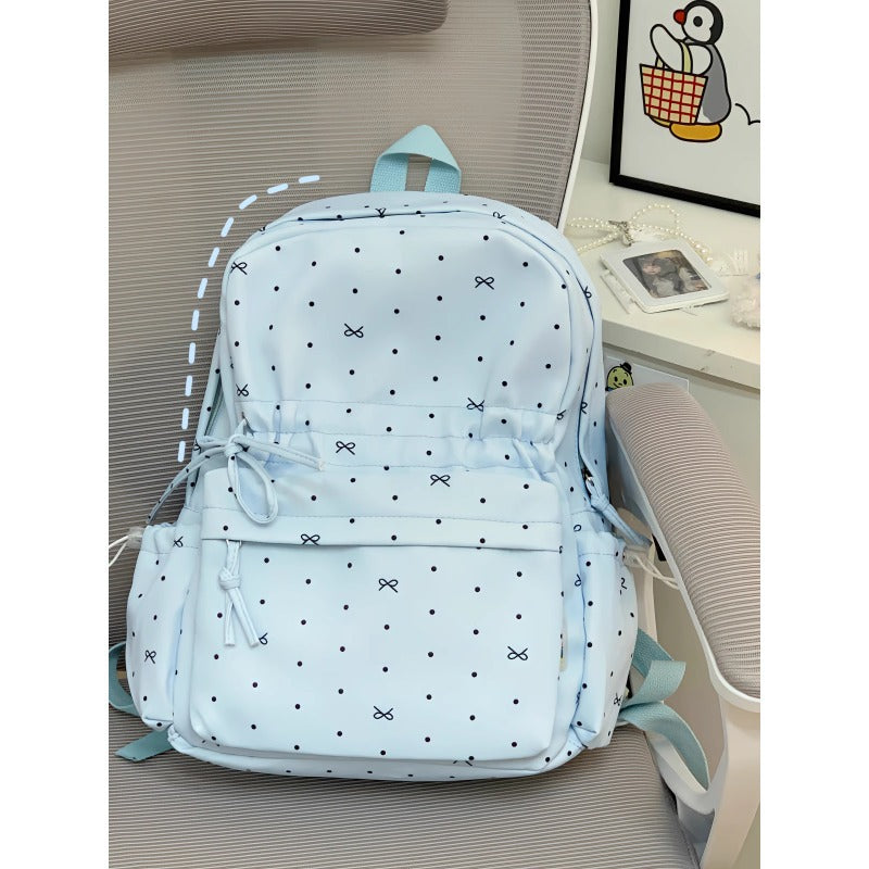 Stylish Polka Dot Casual Backpack Kalsten