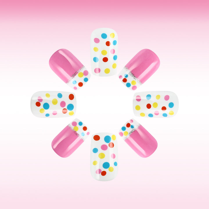 Decorative Dot Pattern Press-On Nails Kalsten
