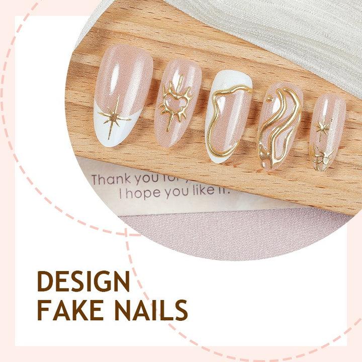 Glamorous artificial nails with exquisite 3D details Kalsten