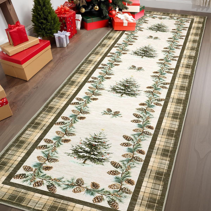 Festive Holiday-Themed Decorative Runner Mat Kalsten