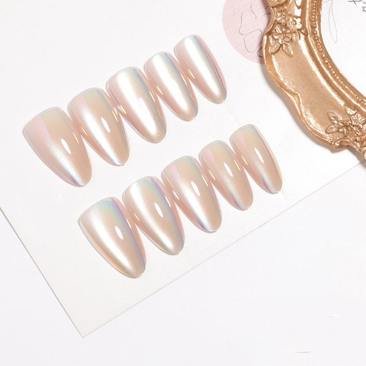 Iridescent Glossy Press-On Nail Set Kalsten