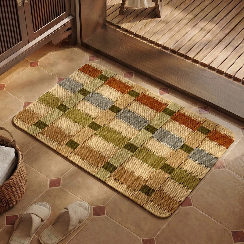 Cozy Patchwork Bath Mat Kalsten