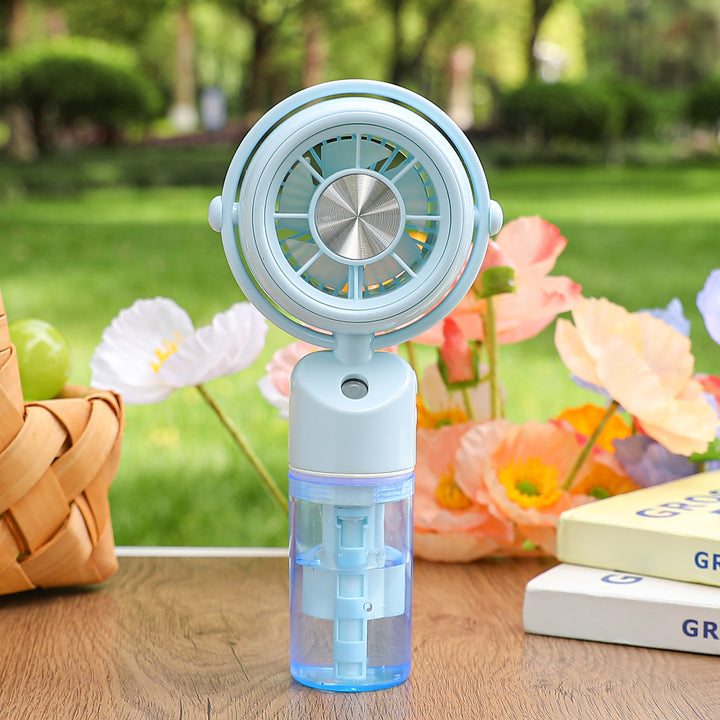 Ladies portable mini fan with integrated misting function Kalsten