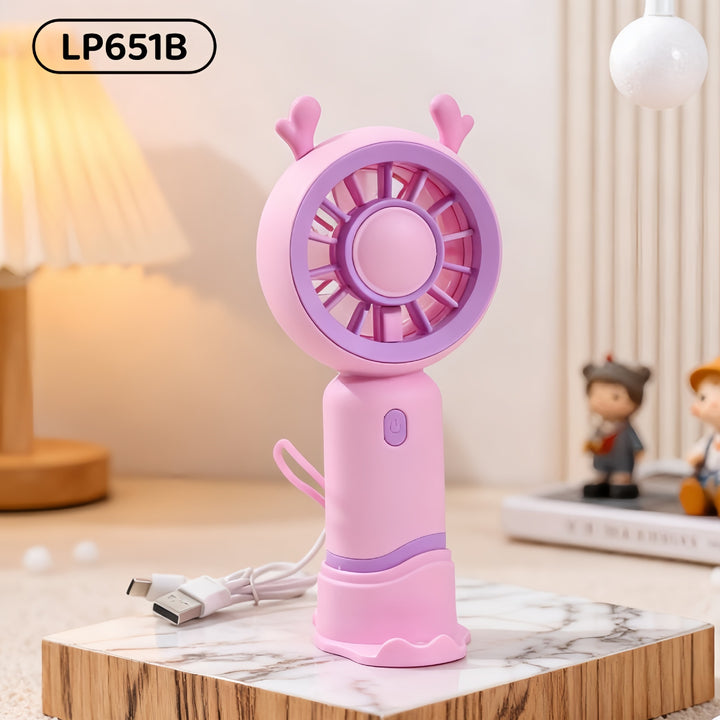 Women's Portable Mini Fan with Innovative Design and USB Charging Function Kalsten