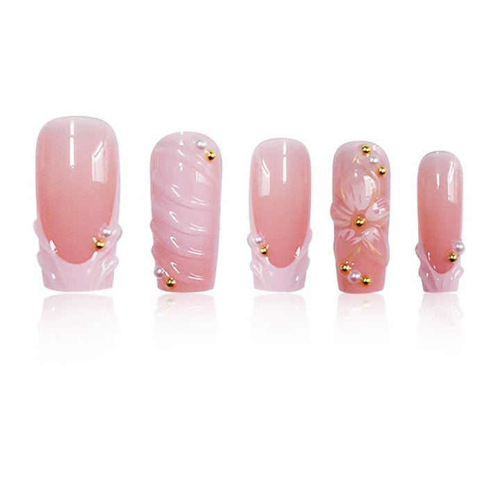 Ornate Floral Press-On Nail Set Kalsten