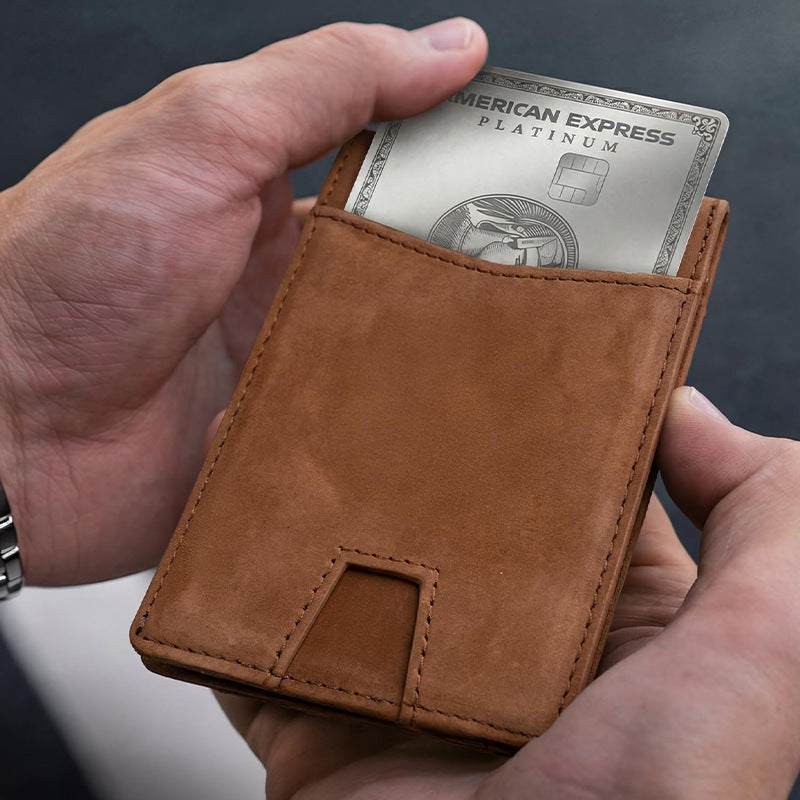 Premium Leather Wallet with AirTag Holder Kalsten