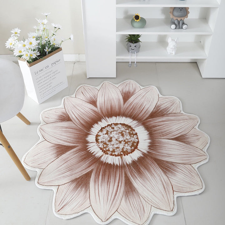 Floral Print Round Area Rug Kalsten