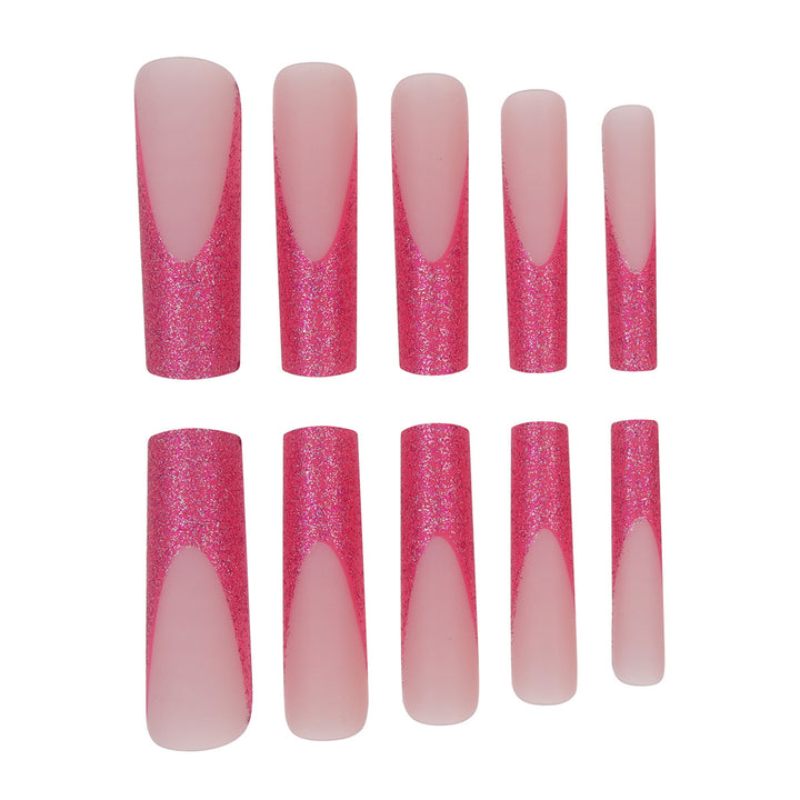 Glitter Stiletto Press-On Nails Kalsten