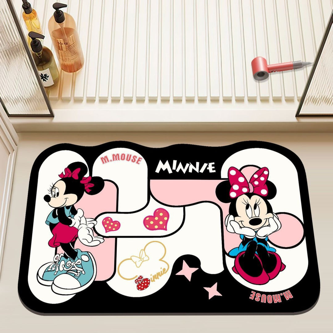 Mickey Mouse Themed Plush Bath Mat
