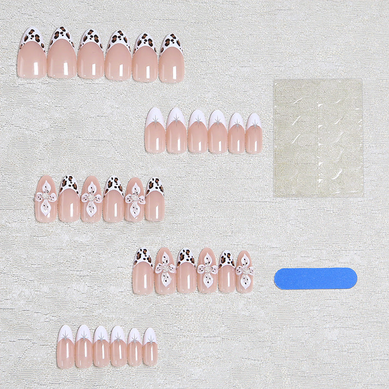 Art Nail Set with unique floral decorations and elegant design Kalsten