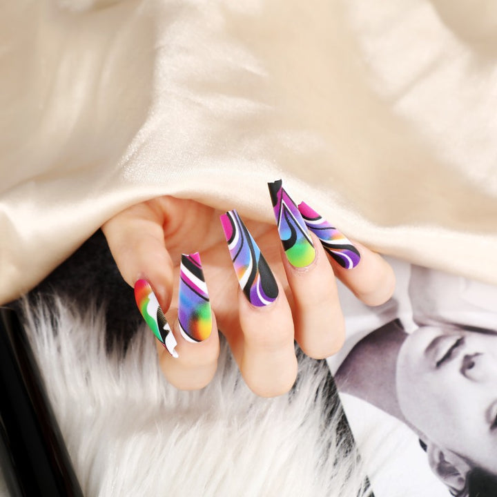 Artificial nails with creative pattern Kalsten