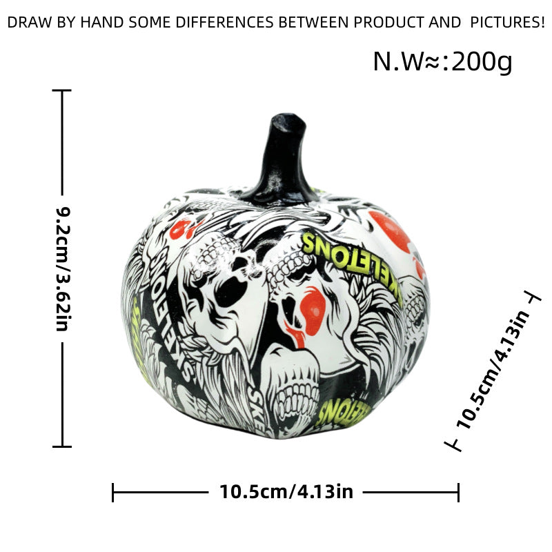 Artistic Halloween Pumpkin Figurine Kalsten
