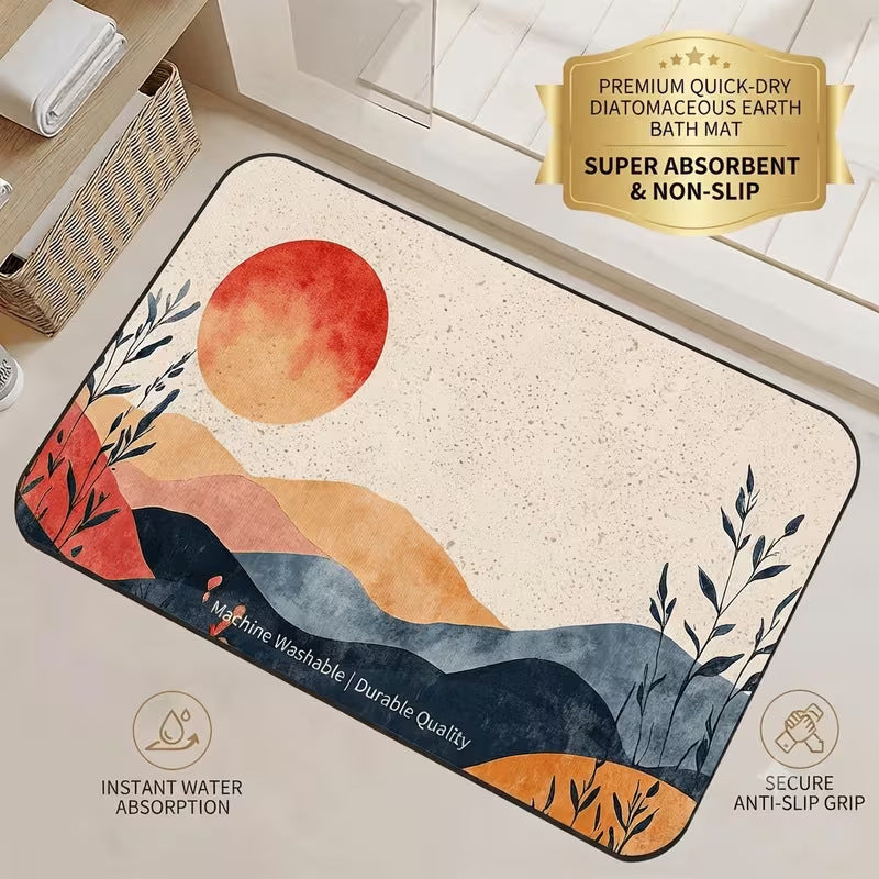 Quick-Dry Diatomaceous Earth Bath Mat Kalsten