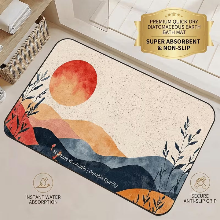 Quick-Dry Diatomaceous Earth Bath Mat Kalsten