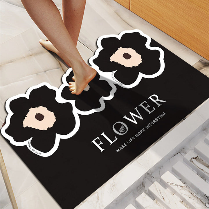 Fun Floral Themed Indoor Mat