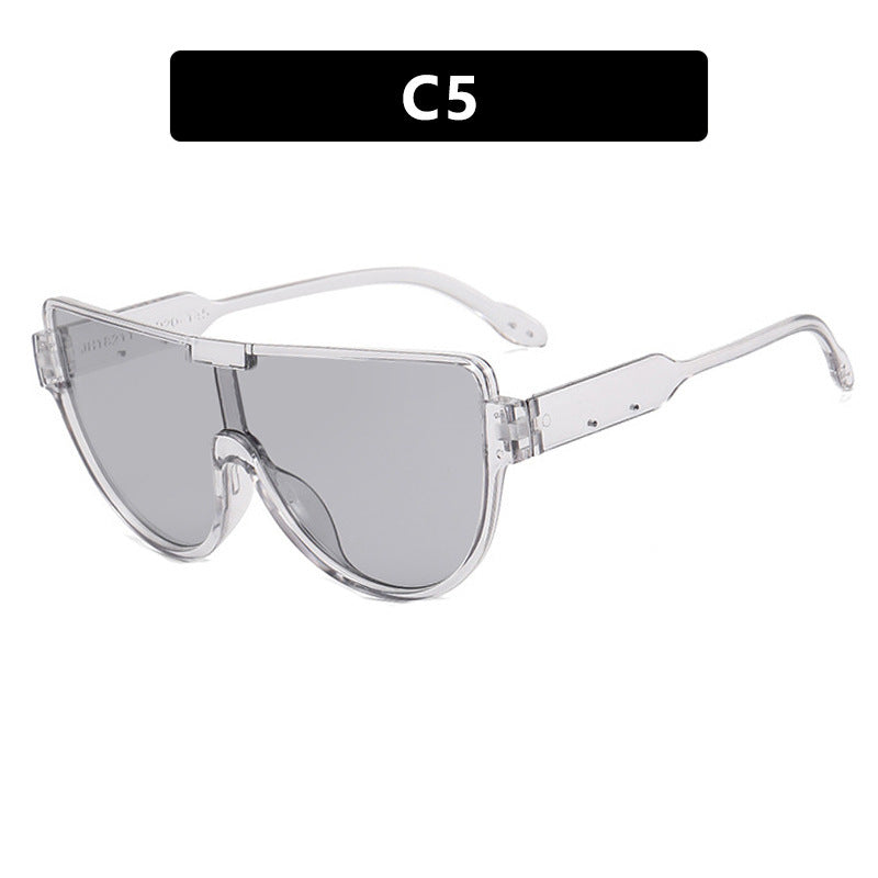 Women’s Fashion Sunglasses with Futuristic Shield Design Kalsten